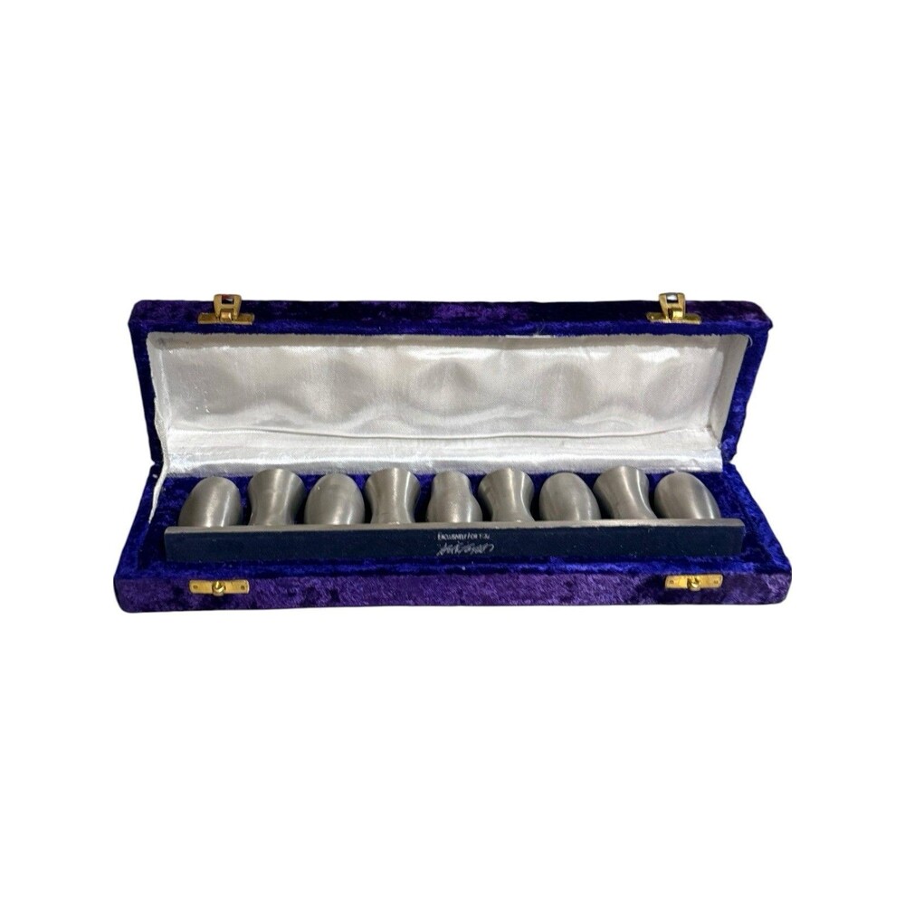 Lord & Taylor Silver Menorah for Hanukkah Chanuka Jewish Blue Box Display Fancy